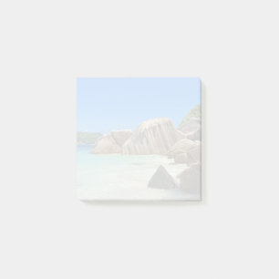 Beautiful Tropical Sea with Rock Covered Coast Post-it Notes