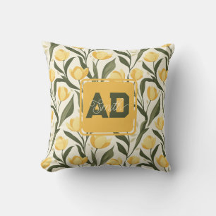 Beautiful Tulip Flower Birthday Event Cushion