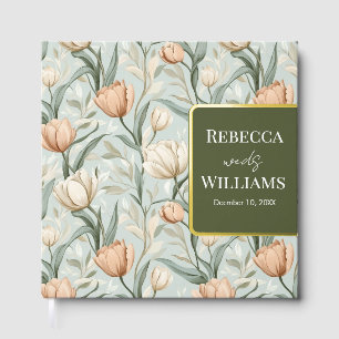 Beautiful Tulip Inspired Mountain Wedding Guest Book