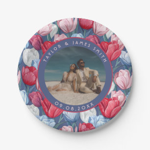 Beautiful Tulip Plates For Wedding Shower