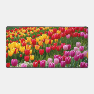 Beautiful Tulips Desk Mat