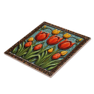 Beautiful Tulips Popular Collection Tile