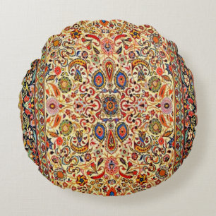 Beautiful Turkish traditional carpet     Round Cushion