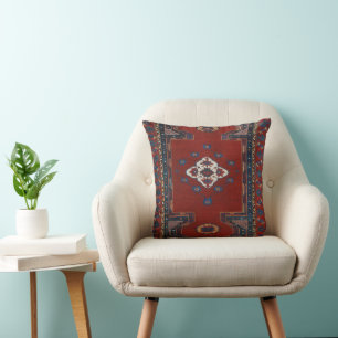 Beautiful Turkish traditional carpet Round Pill Cushion