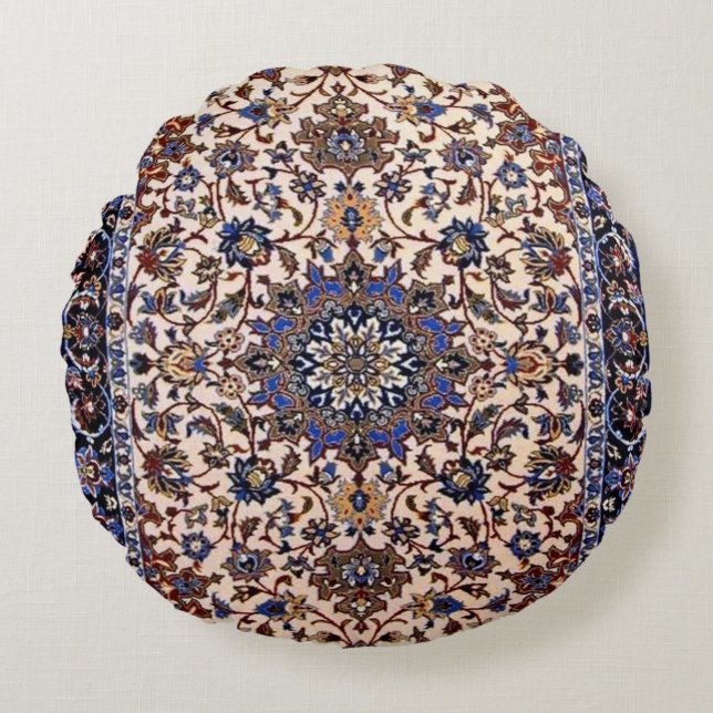 Beautiful Turkish traditional carpet    Round Pill Round Cushion (Front)