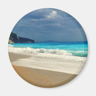 Beautiful Turquoise Blue Sea Tropical Photography Magnet