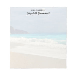 Beautiful Turquoise Blue Sea Tropical Photography Notepad