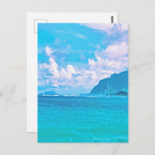 Beautiful Turquoise Ocean Waves  Postcard (Front/Back)