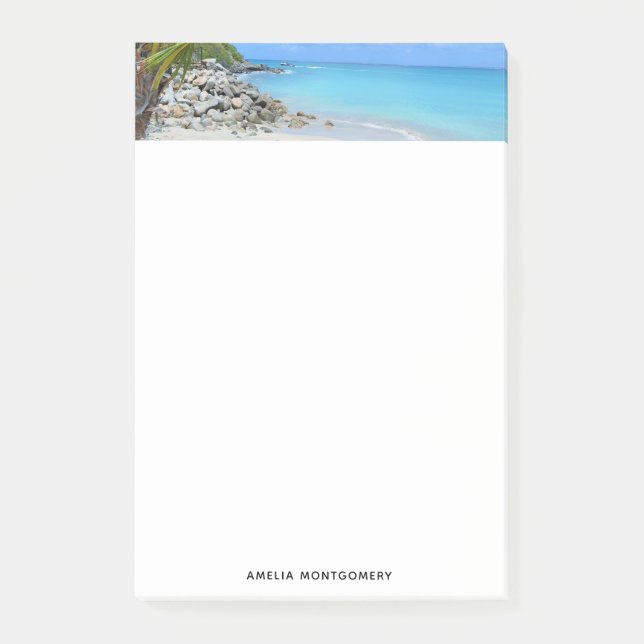 Beautiful Turquoise Tropical Beach  Post-it Notes (Front)