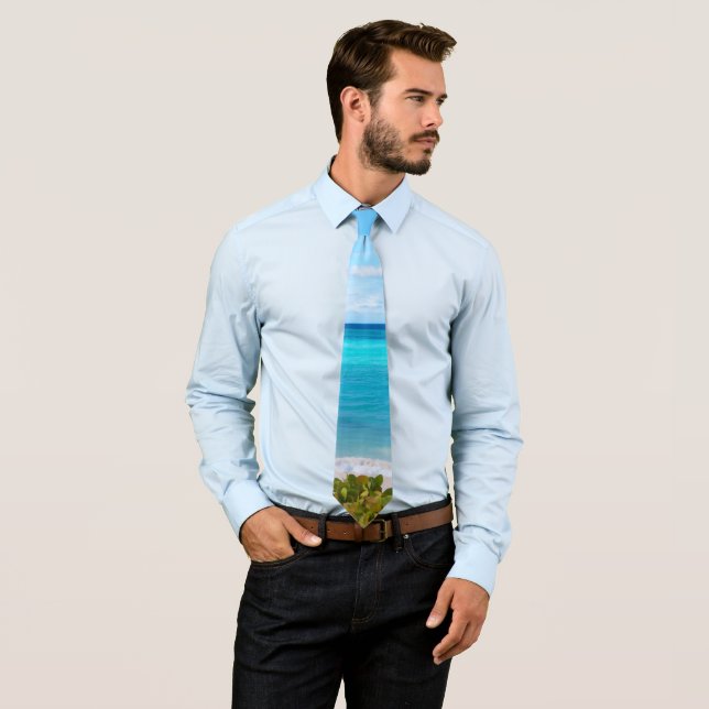 Beautiful Turquoise Tropical Sea Tie (In Situ)
