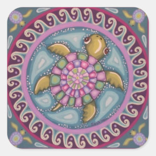 Beautiful turtle stickers by Soozie Wray