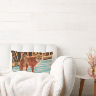 Beautiful Two Sided Red Fox Pillow