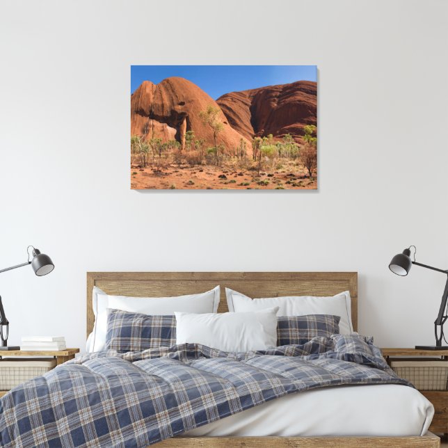 Beautiful Uluru / Ayers Rock Close Up Canvas Print (Insitu(Bedroom))