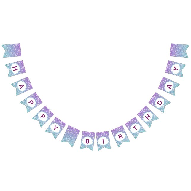 Beautiful Under the Sea Mermaid Birthday Bunting (All)