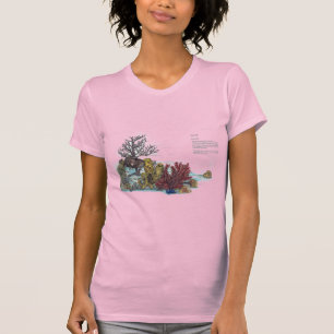 Beautiful Underwater Handpainted Coral reef T-Shirt