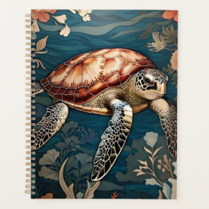 Beautiful Underwater Sea Turtle Planner