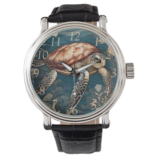 Beautiful Underwater Sea Turtle   Watch (Front)