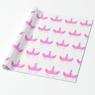 Beautiful unicorn head - Choose background color Wrapping Paper