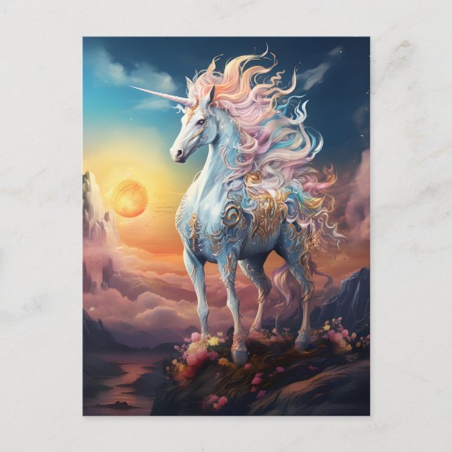 Beautiful Unicorn Postcard (Front)