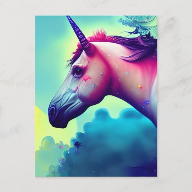 Beautiful Unicorn Postcard (Front)