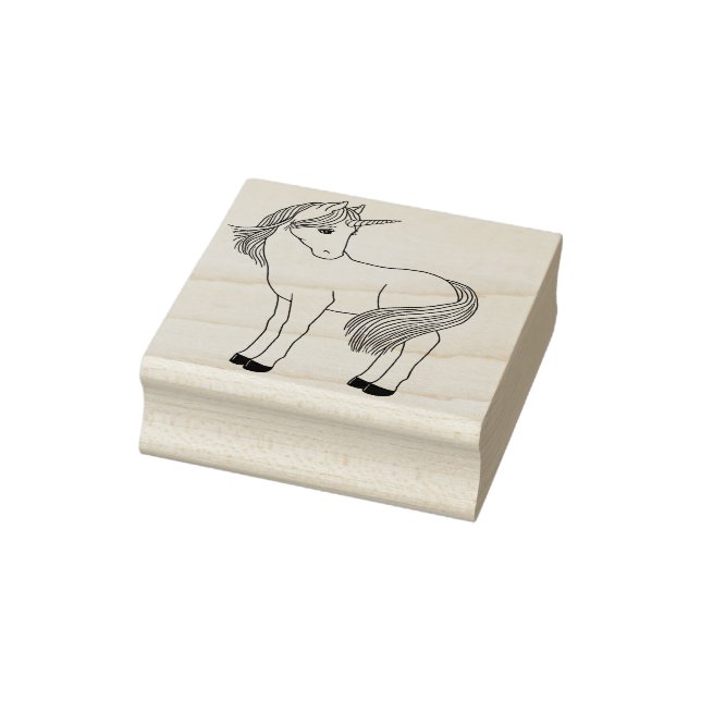 Beautiful Unicorn Rubber Stamp (Stamp)