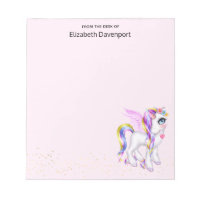 Beautiful Unicorn with Rainbow Mane & Tail
