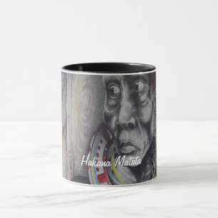 Beautiful Uniquely Masai designed Hakuna Matata Mug