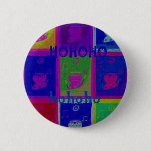 Beautiful Uniquely Special Santa HoHoho 6 Cm Round Badge