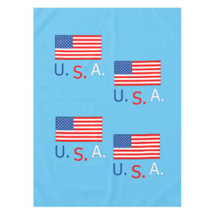 beautiful USA flags blue table cloth. Tablecloth