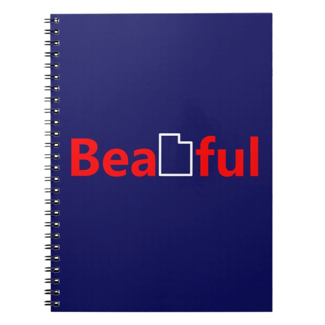 Beautiful Utah Spiral Notebook (Front)