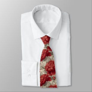 Beautiful Valentine Gifts For Him Peonies Flower Tie