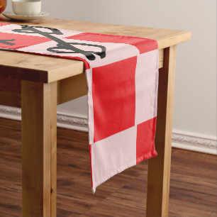 Beautiful Valentine Tic Tac Toe Short Table Runner