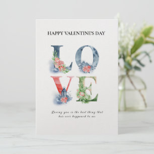 Beautiful Valentine's Day Love Letter Card