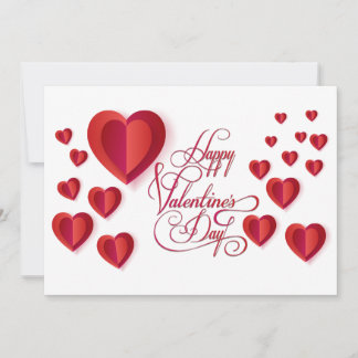 Beautiful Valentine's Day Modern design trendy Holiday Card