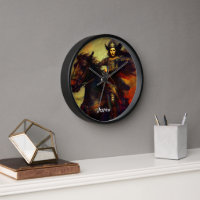 Beautiful Valkyrie on Horseback