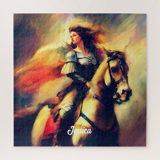 Beautiful Valkyrie on Horseback Jigsaw Puzzle (Vertical)