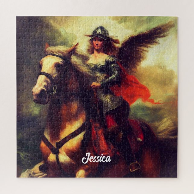 Beautiful Valkyrie on Horseback Jigsaw Puzzle (Vertical)