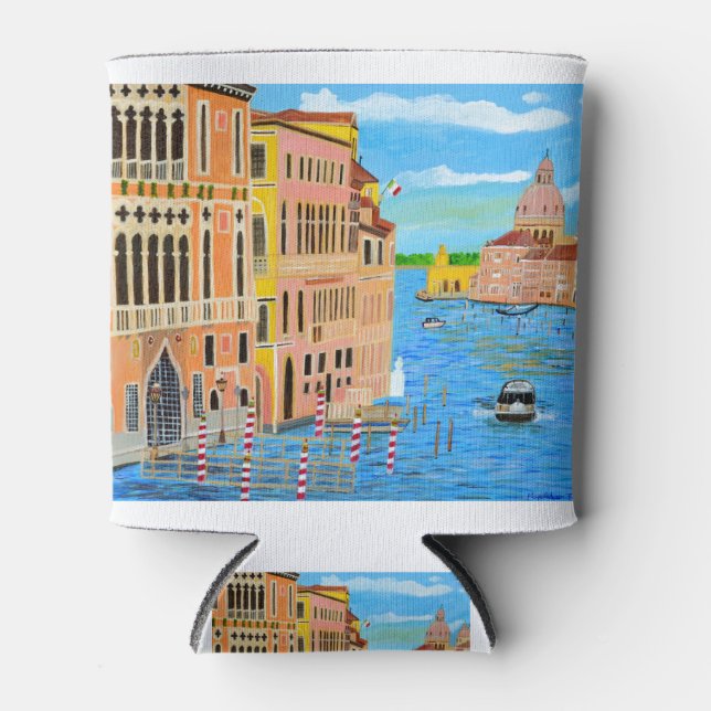 Beautiful Venice Can Cooler (Front)
