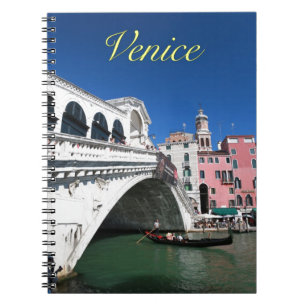 Beautiful Venice, Rialto Bridge Spiral Notebook