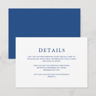Beautiful Vibrant Blue Wedding Guest Detail