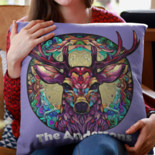 Beautiful Vibrant Buck Cushion