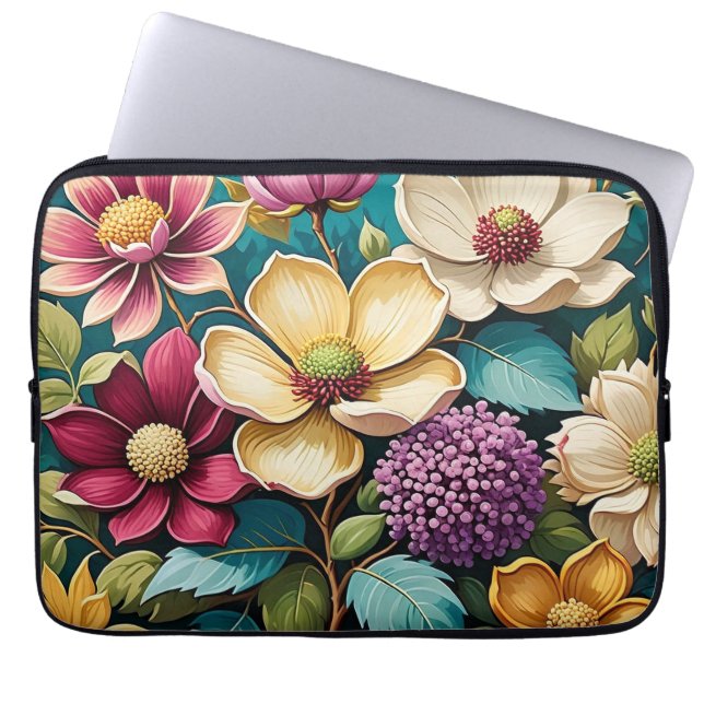 Beautiful Vibrant Flower Art IPhone case (Front)