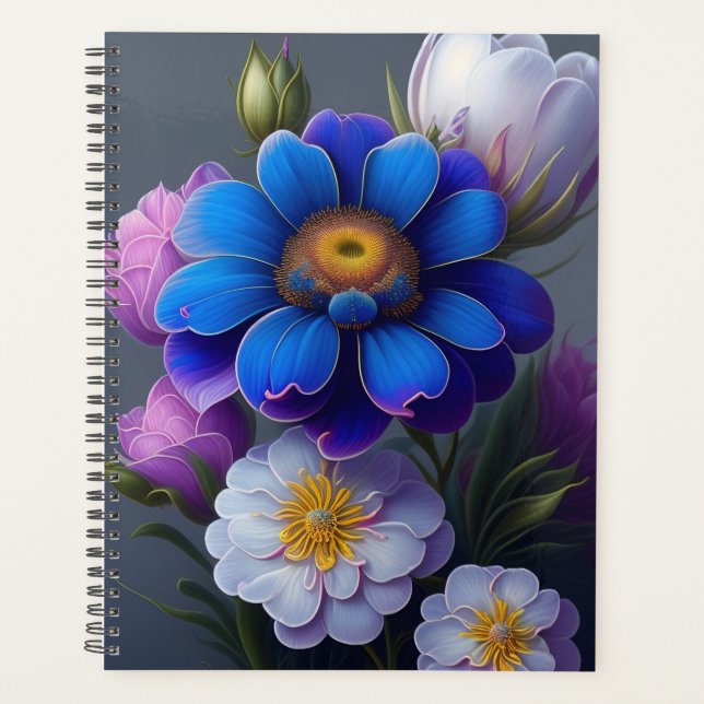 Beautiful Vibrant Flowers Planner (Front)