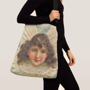 beautiful Victorian angel print Crossbody Bag