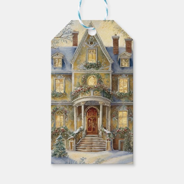 Beautiful Victorian Christmas Gift Tags (Front)
