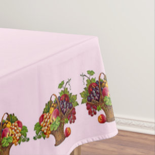 beautiful Victorian fruit basket print Tablecloth