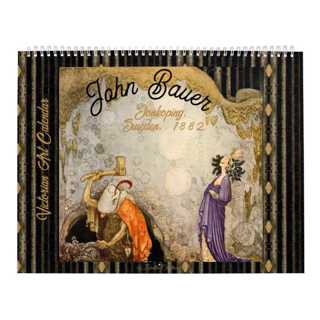Beautiful Victorian John Bauer Illustrations Calendar (Cover)