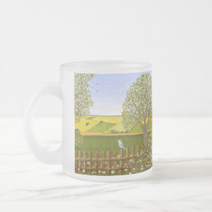 Beautiful View Frosted Glass Coffee Mug