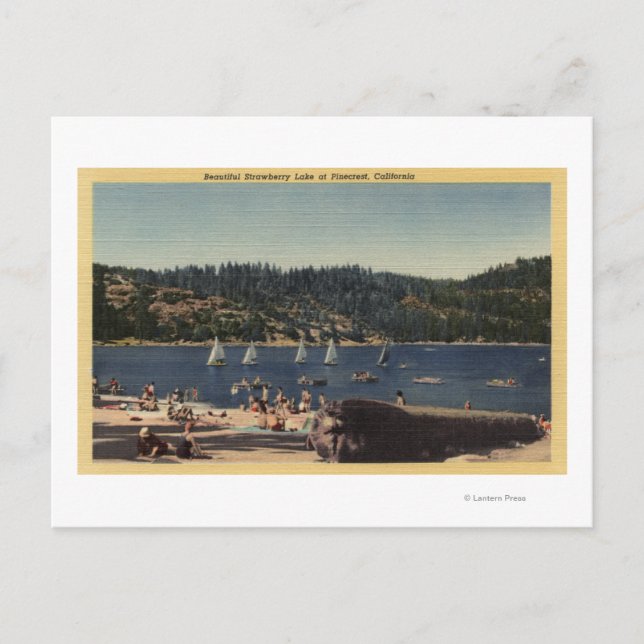 Beautiful View of Strawberry Lake Postcard (Front)