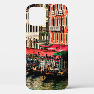 Beautiful view of water street and old buildings i iPhone 12 case